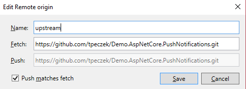 Rename remote to upstream